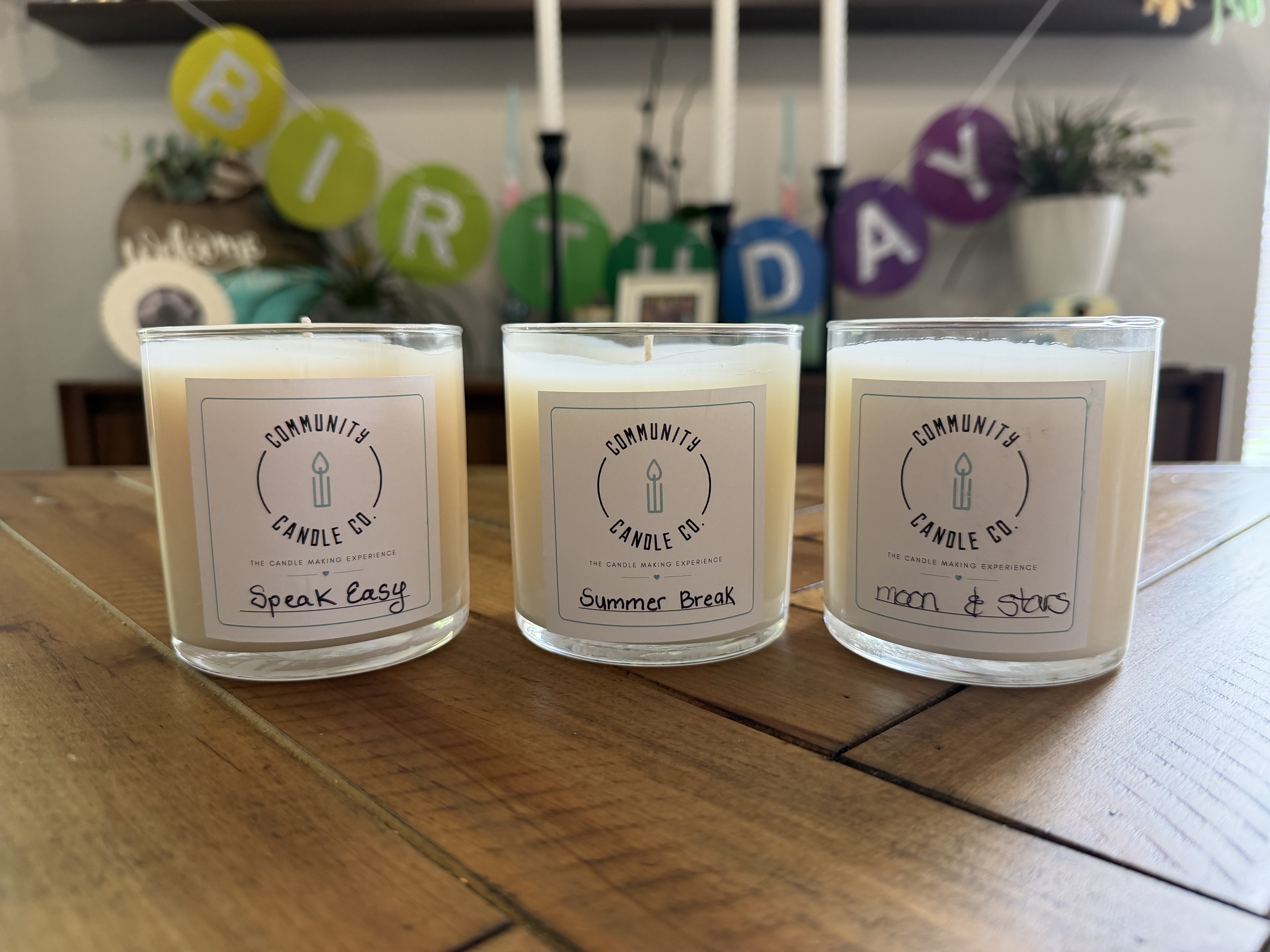 Finished Community Candle candles